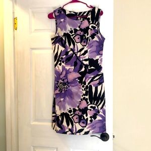 Purple and black dress
